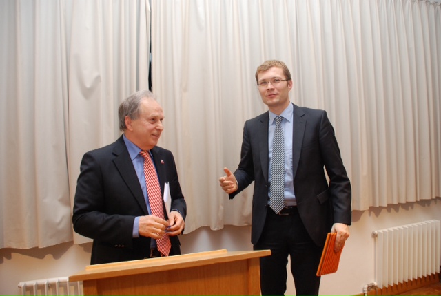 Dr. Yasar Bilgin und Sebastian Bubenzer beim Neujahrsempfang der CDU Alsbach-Hähnlein